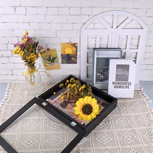 Kích Thước Tùy Chỉnh Gỗ Phote Khung Phía Trước Mở Độ Sâu Hiển Thị Hộp Tường Và Bàn Hiển Thị Bộ Nhớ Hộp 6 Pins Bao Gồm - Product Image 4