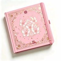 Carnet de croquis personnalisé à couverture rigide avec motif papillon, journal, carnet de notes, livre de notes à couverture rigide, cadeau d'anniversaire