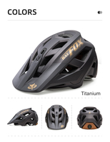 Casque VTT BATFOX Unisexe Dual Sport CE CPSC EN1078 NTA8776 – Casque de Vélo de Montagne Facile à Porter MA066-247/243