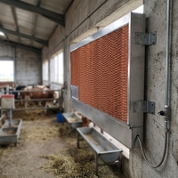7090/6090/5090 Jiamusi Panneau de refroidissement par évaporation en papier alvéolé pour serres et fermes avicoles, rideau humide