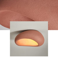 Plafonnier circulaire au design moderne, luminaire de plafond, lustre wabisabi