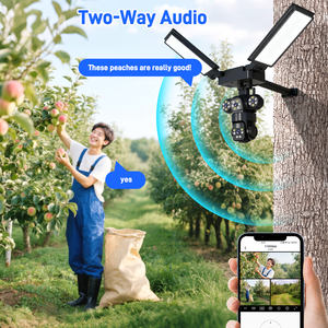 2026 Nieuwste 2-in-1 Buiten Solar Straatlamp 3 Lenzen 4G Camera Waterdicht Pan-Tilt 24000mAh Batterij Draaibare Zonnepanelen Afstandsbediening - Product Image 6