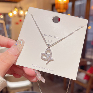 Collana di <span class=keywords><strong>amore</strong></span> dolce ciondolo di alto senso luce di lusso girocollo <span class=keywords><strong>tutto</strong></span> catena clavicola - Product Image 4