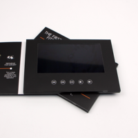 Carte de vœux numérique promotionnelle A5 de haute qualité de 7 pouces pour le marketing de marque, carte de visite, brochure vidéo