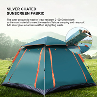 Tente de camping d'extérieur imperméable et portable pour 4 à 10 personnes, s'installe en 60 secondes, en vente