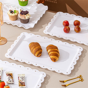 Juego de 10 Platos de Plástico para Frutas, Postres, Bocadillos y Pasteles, Soporte de Exhibición para Decoración de Hogar, Bodas y Fiestas de Cumpleaños, Venta al Por Mayor - Product Image 4