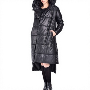 Winter Luxury Women's High Quality Breathable Waterproof Polyester Shell Knitted Puffer Coat Padded Jacket <b>Stand</b> - Product Image 1