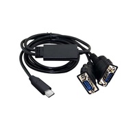 Cable convertidor adaptador personalizado Ftdi Usb Serial de cuatro puertos a Db9 de dos puertos, adaptador de cable