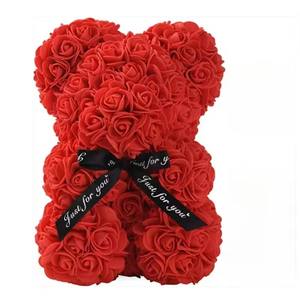 Oso de Peluche con Rosa Eterna Artificial para Mamá, Regalos y Decoración para el Día de la Madre, Cumpleaños, San Valentín, Aniversario, Miniaturas - Product Image 2