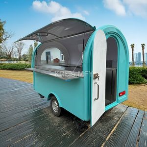 Remorque de cuisine mobile à double essieu pour la vente de tamales et de vins, idéale pour les événements extérieurs - Product Image 3