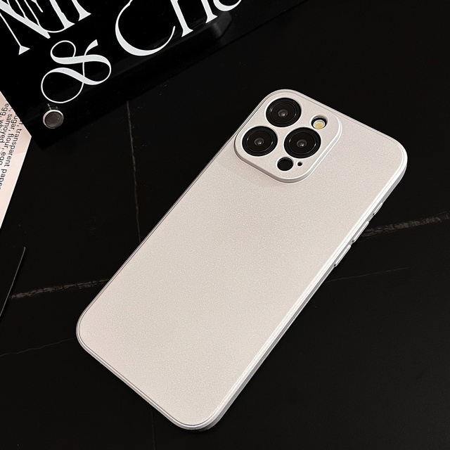 All-Inclusive TPU Shockproof Phone Case with Camera Protector for 14/13/12/15promax/7 Plus-Solid Color
