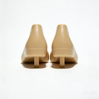 Nouvelles sandales plates ajustables anti-déformation en plastique pour femme, style mules, avec embauchoirs intégrés
