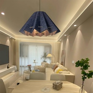 Moderne Pendentif Chambre Personnalité Art Nordique Restaurant Amp Linéaire Pendentif Lampe Led Décor Lustres Abat-Jour Feutre Lampe - Product Image 2