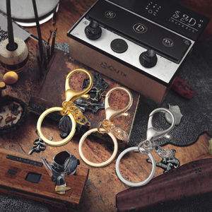 Porte-clés Boussole Vintage DIY en Alliage de Zinc Métallique avec Mousquetons Pivotants pour Fabrication de Bijoux et Accessoires Artisanaux Or Argent - Product Image 2