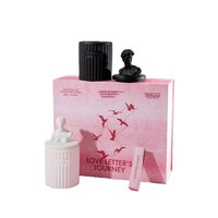 Hochwertiges Aromatherapie-Kerzenset für Zuhause mit Wachs-Kerzen in Gipsbehältern als Geschenkbox für Geburtstage und Valentinstag