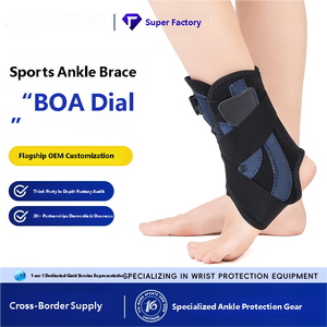 Tobillera Deportiva con Correa Ajustable con Sistema <span class=keywords><strong>BOA</strong></span>, Estabilizador de Tobillo con Compresión para Correr y Baloncesto - Product Image 1