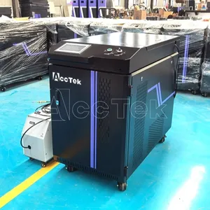 Laser Welder AKH-1000 Hand Held Fiber Laser Welding Machine with Auto wire Feeder AccTek Production