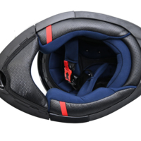 Marchio di alta qualità nuovo materiale ABS ECE R22.05 certificato doppia visiera Flip Up Full Face caschi per motocicli