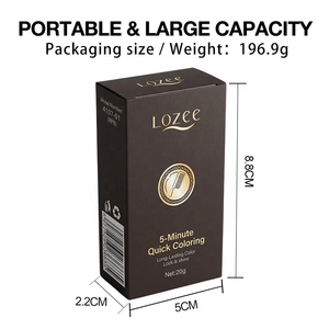 LOZEE Professionnel 2-en-1 – Teinture capillaire semi-permanente avec peigne – Noir Café – Stick colorant pour cheveux – Qualité salon – Teinte uniforme - Product Image 6