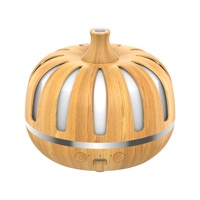 Nouvel humidificateur en plastique en forme de citrouille, silencieux pour la maison, grande capacité de brume, machine d'aromathérapie USB, purification de l'air, lumière colorée