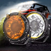 Projecteur de travail LED super lumineux 7 pouces 60W, phare de modification tout-terrain pour voiture, lumière laser de pare-chocs avant 60000LM 12V 24V