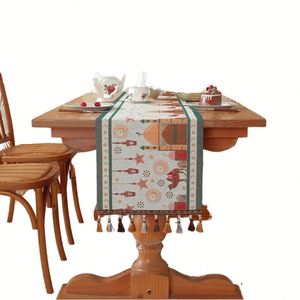 Camino de Mesa Musulmán Jacquard Estampado de 35*180cm con Diseño de Luna y Estrella, Decoración para el Hogar y Hoteles, Eid Mubarak, Personalizable, Poliéster - Product Image 1