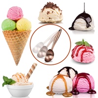 Cuillère à glace en métal cuivre Antique Offre Spéciale