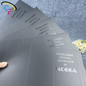 Chất lượng cao tùy chỉnh 300gsm màu đen và trắng tráng giấy tại chỗ UV gấp giấy chứng nhận chính thức Thẻ cho thương hiệu - Product Image 5