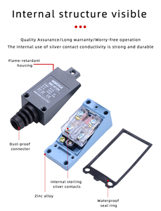 Limitador de Recorrido CNC ME-8112 para Máquina Herramienta, Interruptor de Límite SPDT de Reinicio Automático con Construcción Metálica de 10A/250V AC - Product Image 2