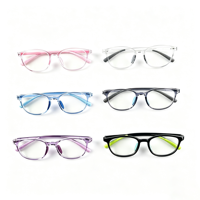 Gafas Ópticas para Niños CF-89005, Anti Luz Azul, Control de Miopía, Montura Ligera de TR90, Almohadillas Nasales de Silicona Suave, Lentes TAC, Escolares