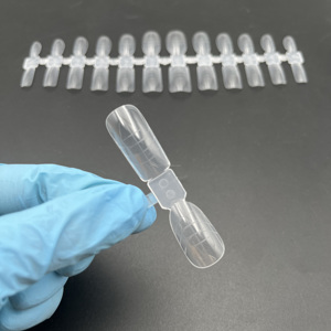 Large Stiletto <span class=keywords><strong>Bleu</strong></span> Couleur Pvc Smart Nails Extension <span class=keywords><strong>Capsule</strong></span> <span class=keywords><strong>Ongle</strong></span> Popit Nail Dual Form Tips - Product Image 4