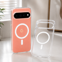 Coque de téléphone transparente pour Google Pixel 6 6A 7 7A 8 8A 9 9A 10A 10 11 Pro XL, chargement magnétique sans fil, antichoc