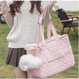 Free Sample Breathable Mesh Soft Cushion,Traveling Pets Tote <b>Purse</b> Picnic Outdoor (Pink, <b>Medium</b>) - Product Image 1