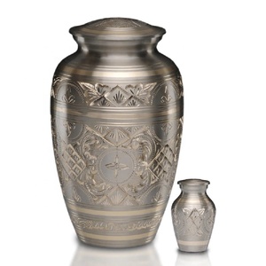 Urna funeraria-urna de cremación de Metal para cenizas de humanos o mascotas-hecha a mano y grabada a mano-urna de exhibición en casa o en nicho - Product Image 6