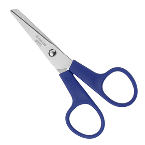 Forbici Professionali per Medicazioni con Manico Blu in Acciaio Inossidabile, Punta Smussata, Forbici Mediche per Traumi - Product Image 1