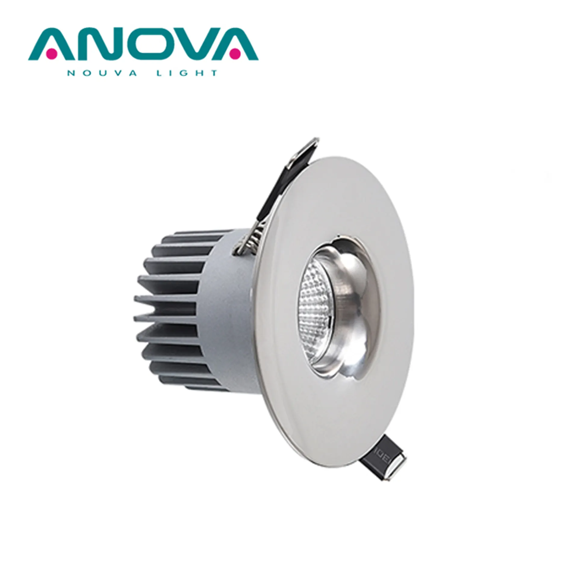 Anova LED埋め込み式ステンレス鋼IP448ワット36度調光可能2000-3000K固定COBスポットライト