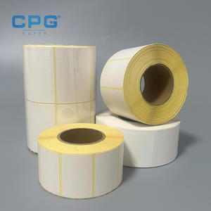 Fournisseur de papier thermique en gros, rouleau d'étiquettes d'expédition thermiques imperméables 4 x 6 po, 50 x 30 40 x 20, papier pour imprimante d'étiquettes thermiques industrielles - Product Image 1