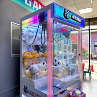 Machine de jeu d'arcade à griffes entièrement transparente pour un joueur, machine de jeu de cadeaux, machine de jeu personnalisée en usine, commerciale
