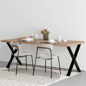 Venta al por Mayor de Muebles Modernos de Hierro Fundido en Forma de X con Recubrimiento de Polvo Metálico para Exteriores, Hogar, Oficina, Cafetería, Hotel, Cocina y Restaurante - Product Image 1