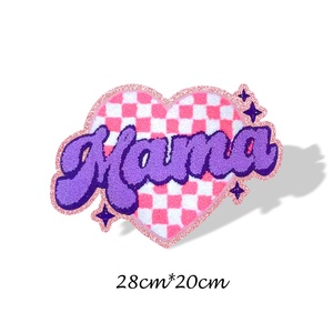 Большой нашивной патч из полиэстера с эффектом синели, вышивкой, блестками и пайетками, с дизайном «Любовь» ко Дню святого Валентина, для Swifties - Product Image 5