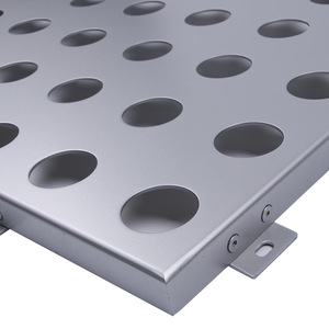 Panel de aluminio perforado personalizado con recubrimiento en polvo anticorrosión para muros cortina exteriores - Product Image 1