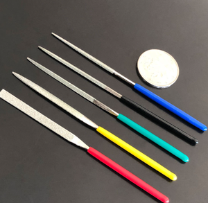 Tùy Chỉnh DIY <span class=keywords><strong>Mini</strong></span> Tập Tin Thiết Lập Công Cụ Khắc Kim Loại Rasps Tráng Kim Cương Tay Tập Tin - Product Image 2