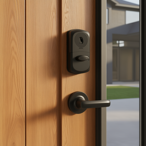 Vevor Smart Door <b>Lock</b> Fingerprint Keypad <b>Key</b> Wood Door Metal Handle Set D0100HRXU38 - Product Image 2