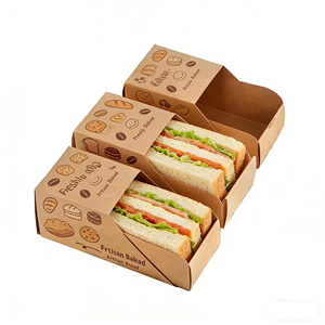 Kişiselleştirilmiş Baskılı Paket Servis <span class=keywords><strong>Burger</strong></span> Kutusu Patates Kızartması Sokak Atıştırmalıkları Fast Food <span class=keywords><strong>Burger</strong></span> Ambalaj Kutusu - Product Image 3