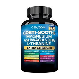 Capsule di Ashwagandha e <span class=keywords><strong>L</strong></span>-Teanina OEM 60 Capsule per Migliorare <span class=keywords><strong>l</strong></span>'<span class=keywords><strong>Attenzione</strong></span> e lo Stato Emotivo Capsule di Magnesio - Product Image 1