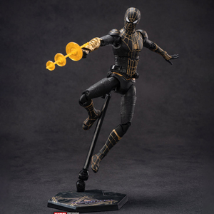 Zd <span class=keywords><strong>Toys</strong></span> - Figura <span class=keywords><strong>de</strong></span> Acción Original <span class=keywords><strong>de</strong></span> Marvel <span class=keywords><strong>Spider</strong></span>-<span class=keywords><strong>Man</strong></span>: <span class=keywords><strong>No</strong></span> <span class=keywords><strong>Way</strong></span> <span class=keywords><strong>Home</strong></span>, <span class=keywords><strong>Spider</strong></span>-<span class=keywords><strong>Man</strong></span> Negro y Dorado, Escala 1/10, Articulaciones Móviles, 18 cm, 7 Pulgadas - Product Image 4