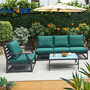 أطقم أثاث خارجي للحدائق والشرفات، مجموعة أريكة خشبية، أثاث من خشب الساج، منتجات رائجة البيع - Product Image 1