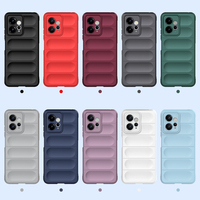 Armor casing ponsel TPU silikon tahan guncangan, casing ponsel penutup tebal TPU silikon tes tahan guncangan untuk Redmi Note 12 4G