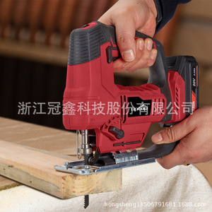 Sierra de calar eléctrica inalámbrica Uptor de 20 V sin escobillas, profundidad de corte de 130 mm, herramienta para trabajar la madera - Product Image 1