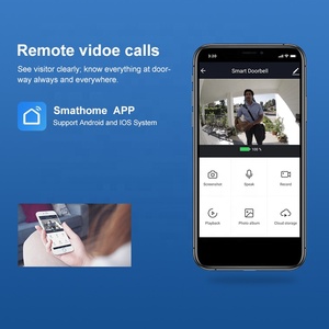 Por hd 1080p casa campana de puerta inalámbrico cámara con timbre baterías tuya anillo inteligente wifi video timbre - Product Image 4